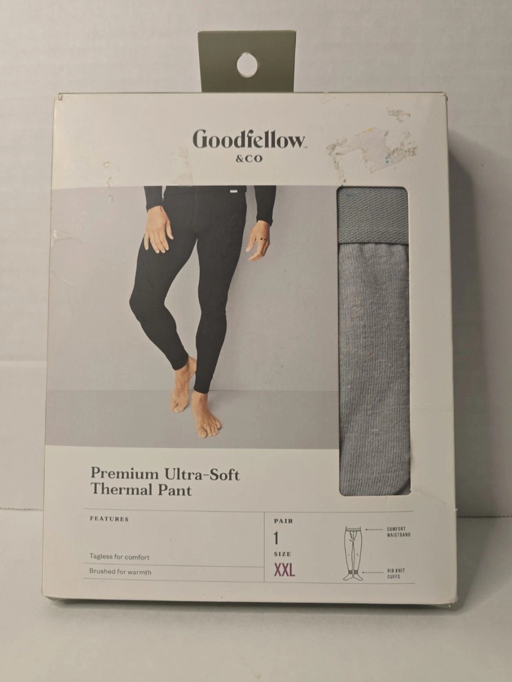 Goodfellow & Co Men’s Premium Thermal Pant - Light Gray XXL Gray